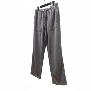 Calvin Klein Cotton Drawstring Pants Size M NWT | Relaxed Wide Leg Trousers